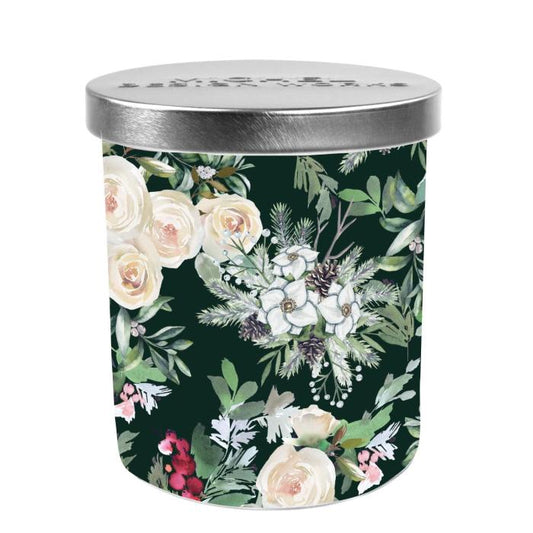 WINTER GARDEN DECORATIVE GLASS CANDLE