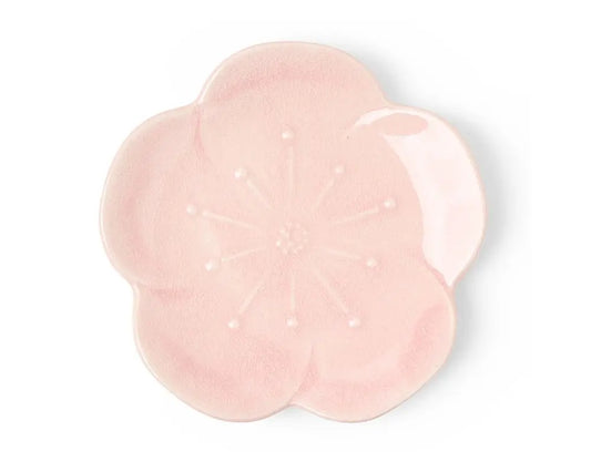 PINK FLOWER 4.75" CERAMIC PLATE