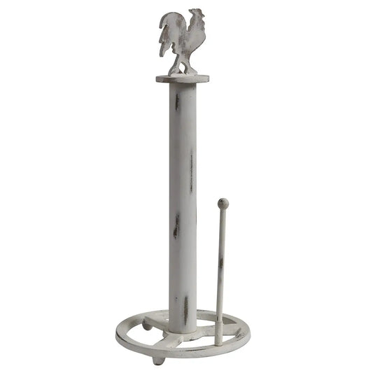 ROOSTER WOODEN PAPER TOWEL HOLDER