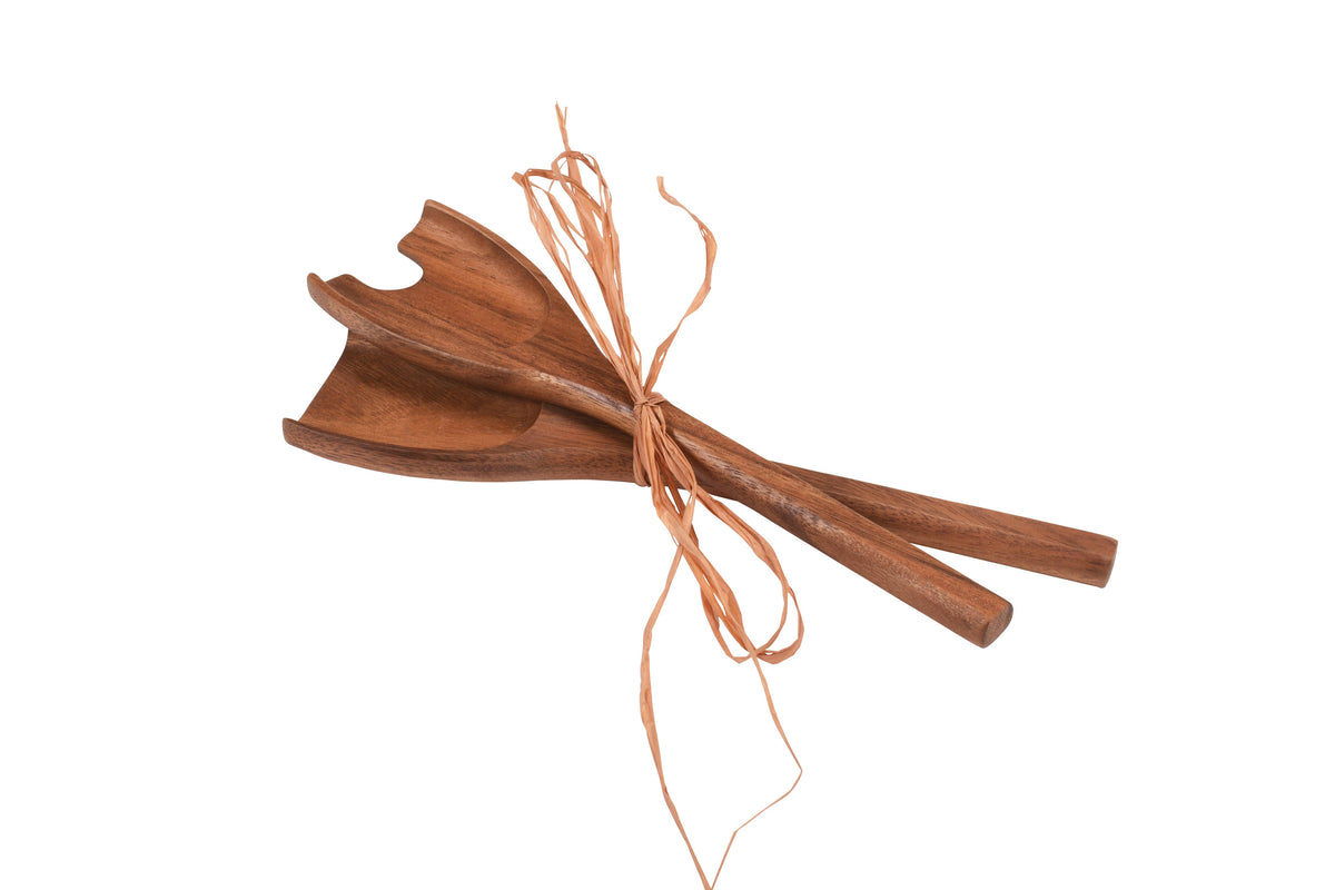 ACACIA WOOD SALAD SERVERS