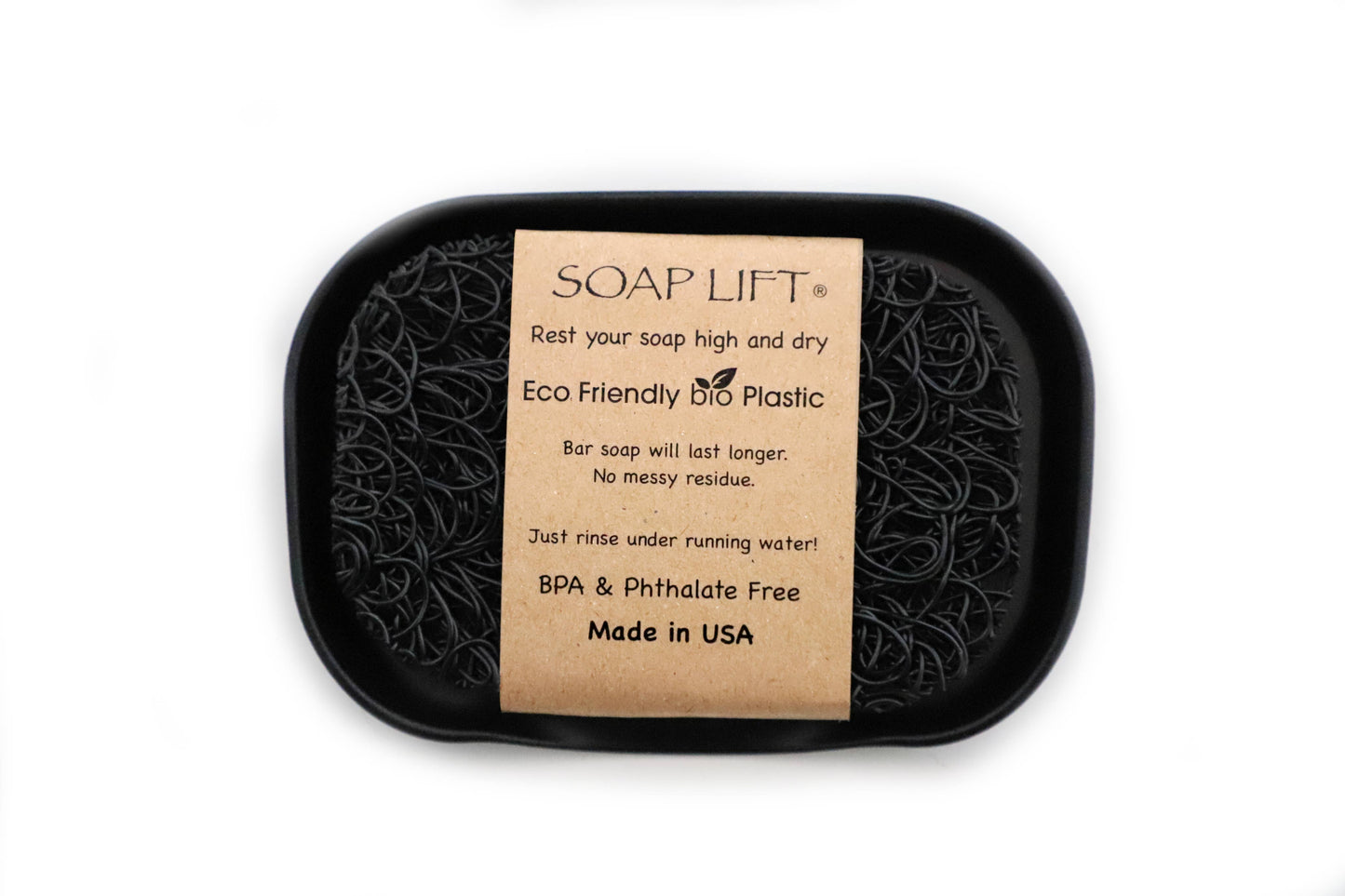 SOAP LIFT & DISH SET - BLACK