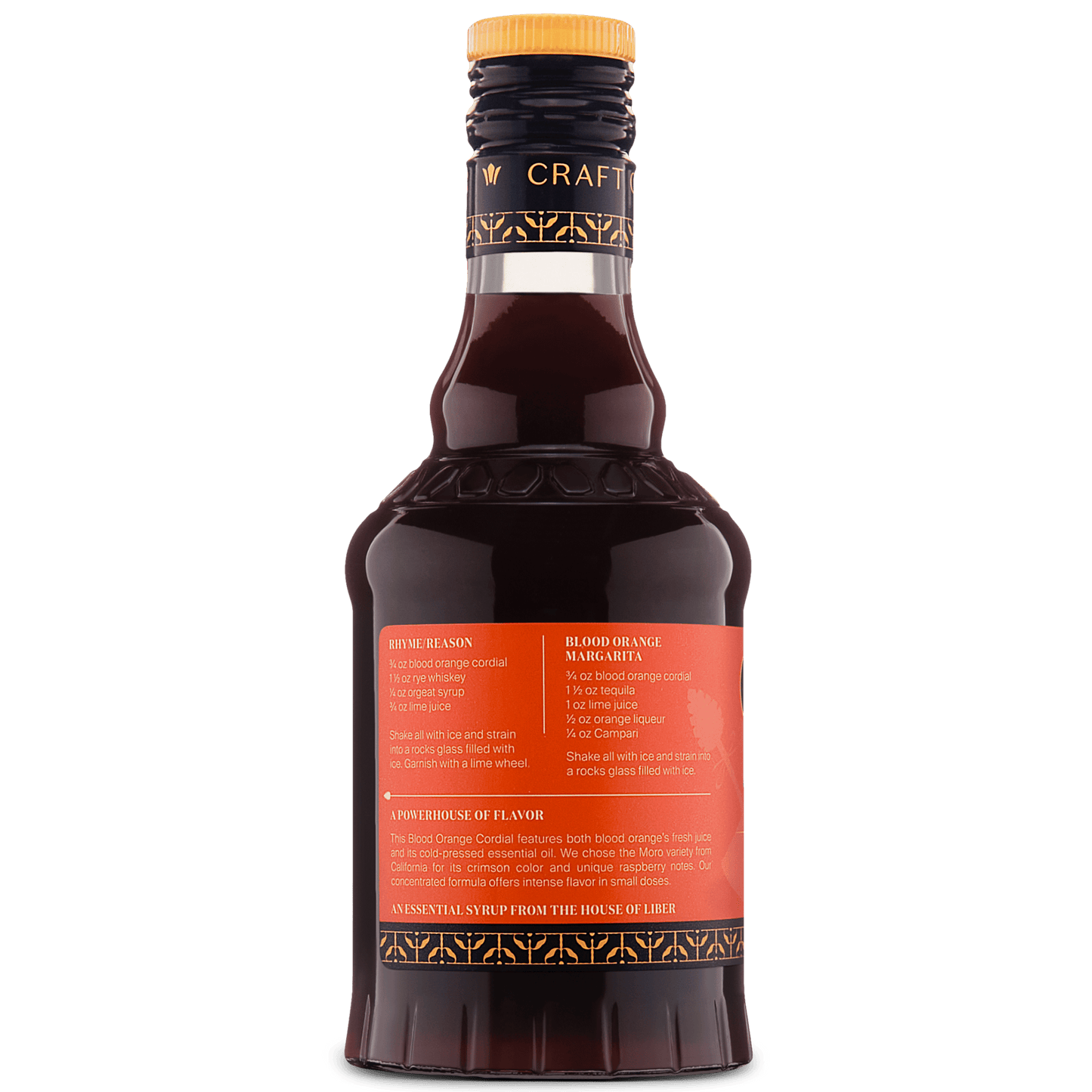 BLOOD ORANGE CORDIAL 375 ML