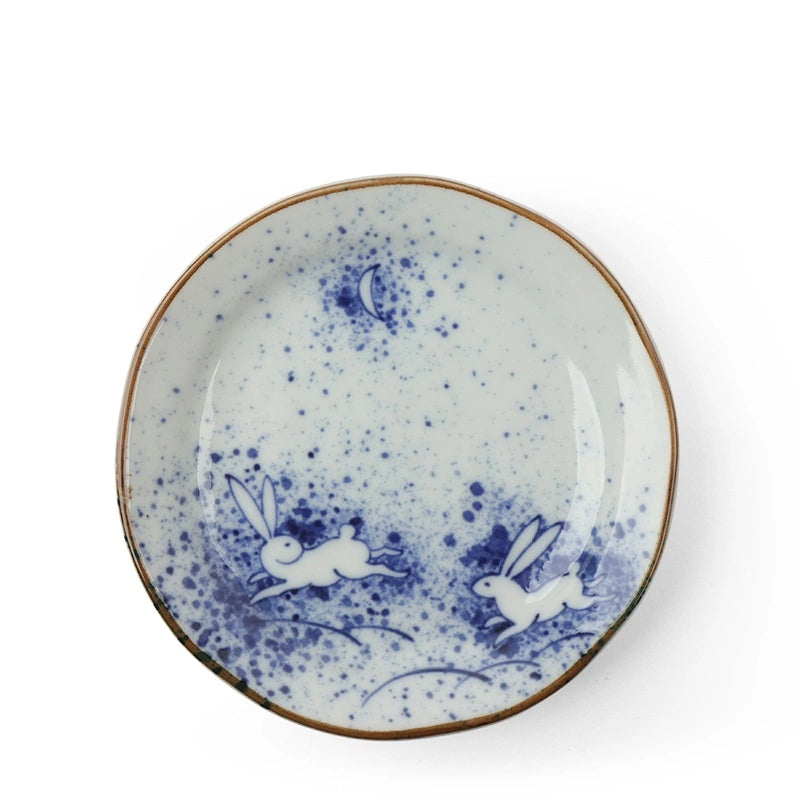 RABBIT & MOON PLATE 4-3/4"