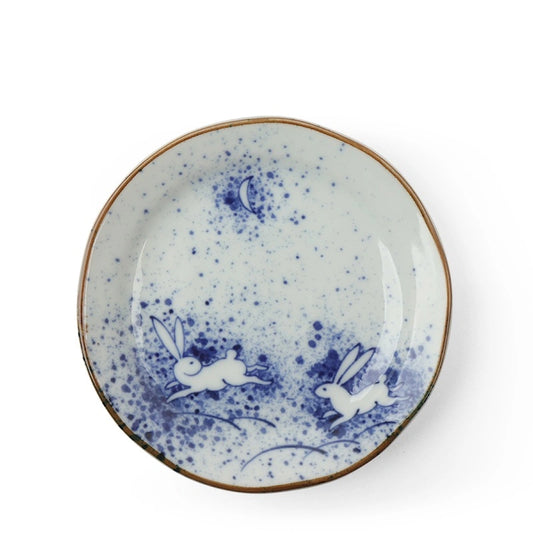 RABBIT & MOON PLATE 4-3/4"