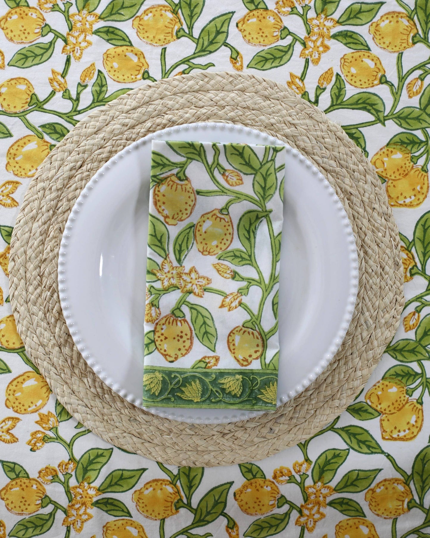 NAPKIN LEMON, SET OF 4