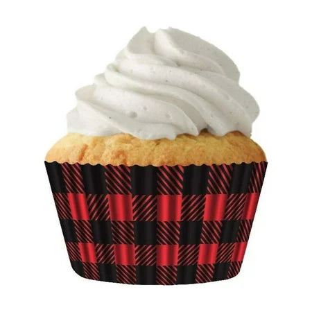 STANDARD CUPCAKE RED/BLACK PLAID