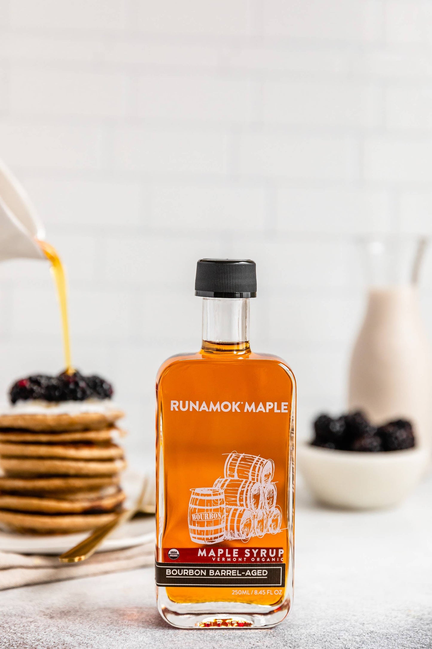 BOURBON BARREL-AGED ORGANIC VERMONT MAPLE SYRUP