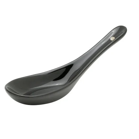 ASIAN SOUP SPOON BLACK