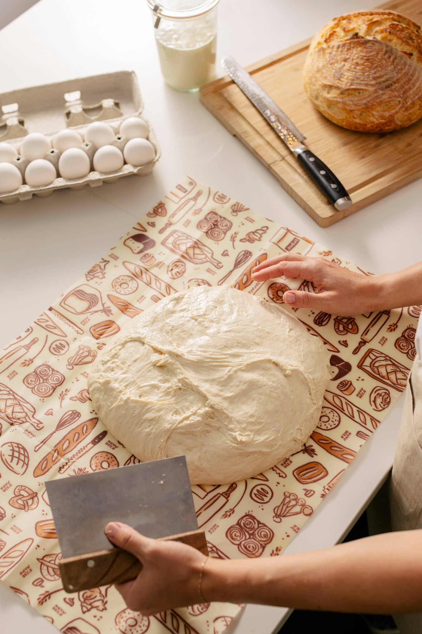 BAKERY LANE - BREAD WRAP, SEASONAL PRINT