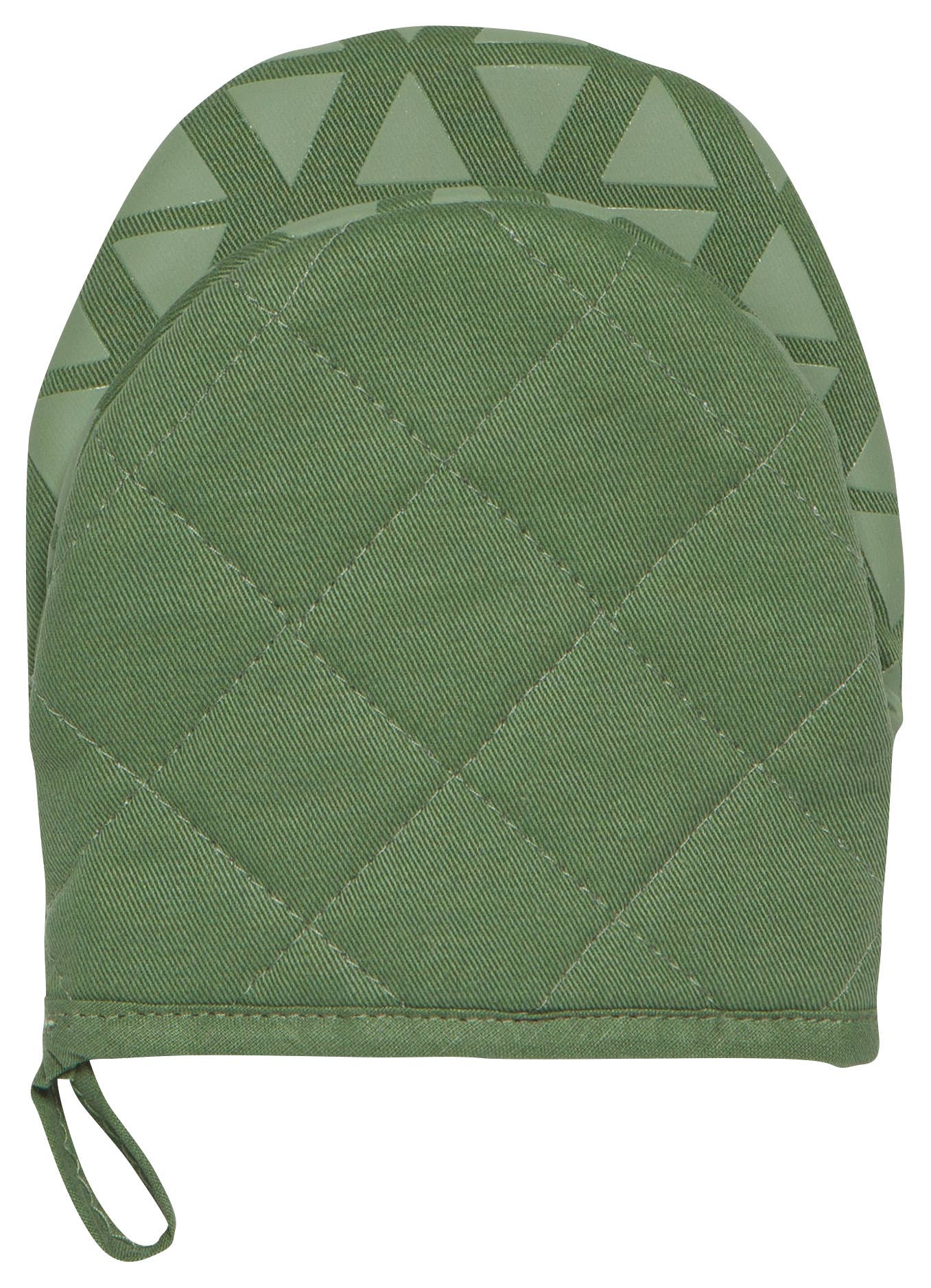 SILICONE/COTTON GRABBER MITT ELM GREEN
