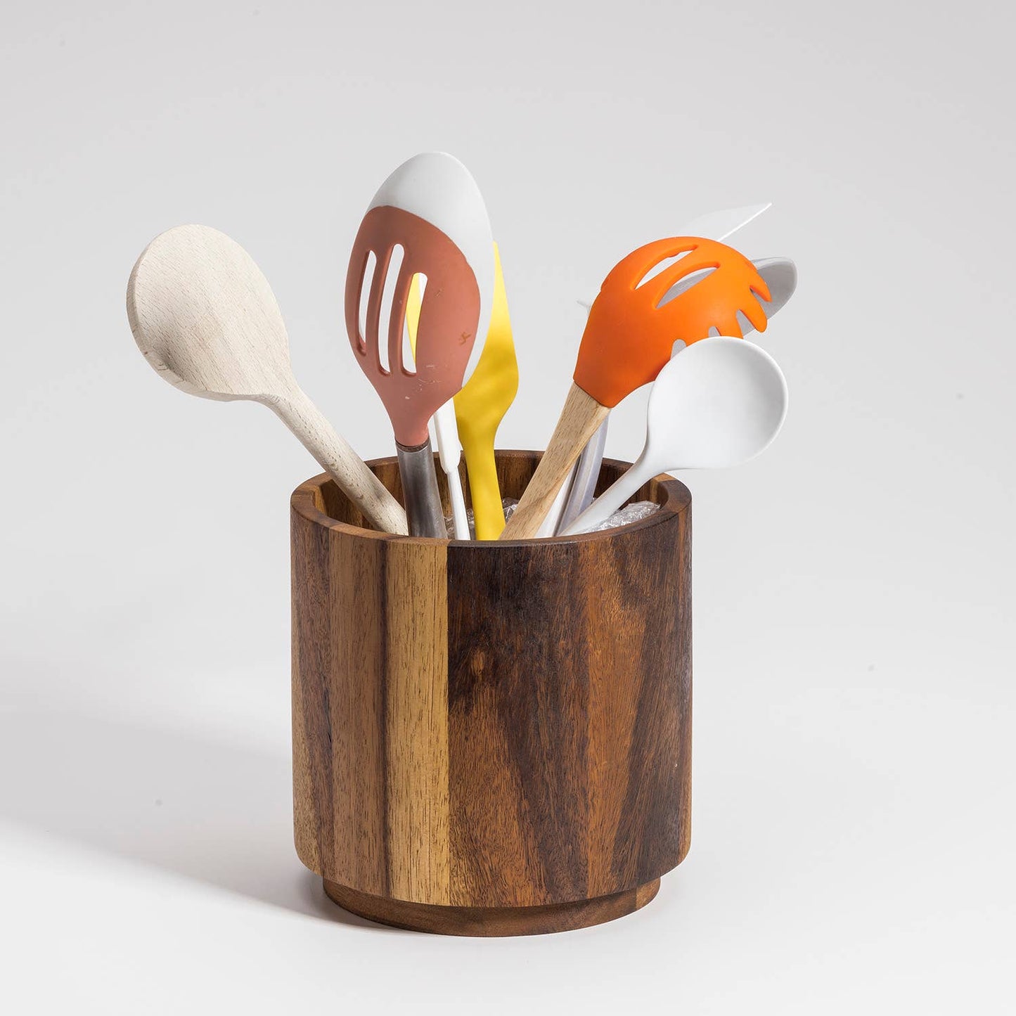 ROTATING LAZY SUSAN UTENSIL HOLDER