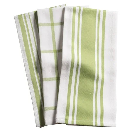 KITCHEN TOWEL GRN/WHT