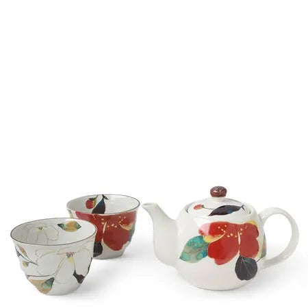 FLORAL FALL TEA SET 3 PC