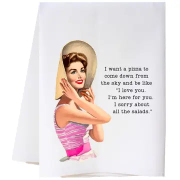 I WANT A PIZZA FLOUR SACK