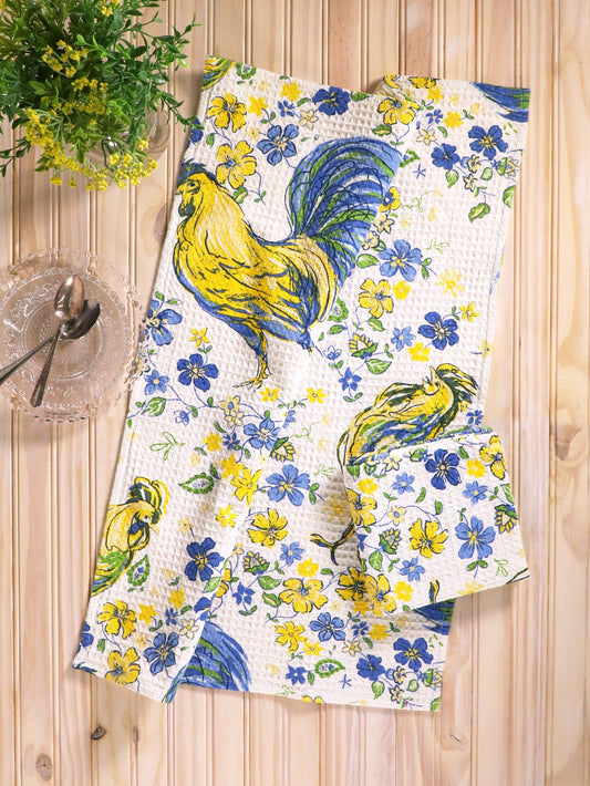APRIL CORNELL TEA TOWEL ROOSTER PROVENCE