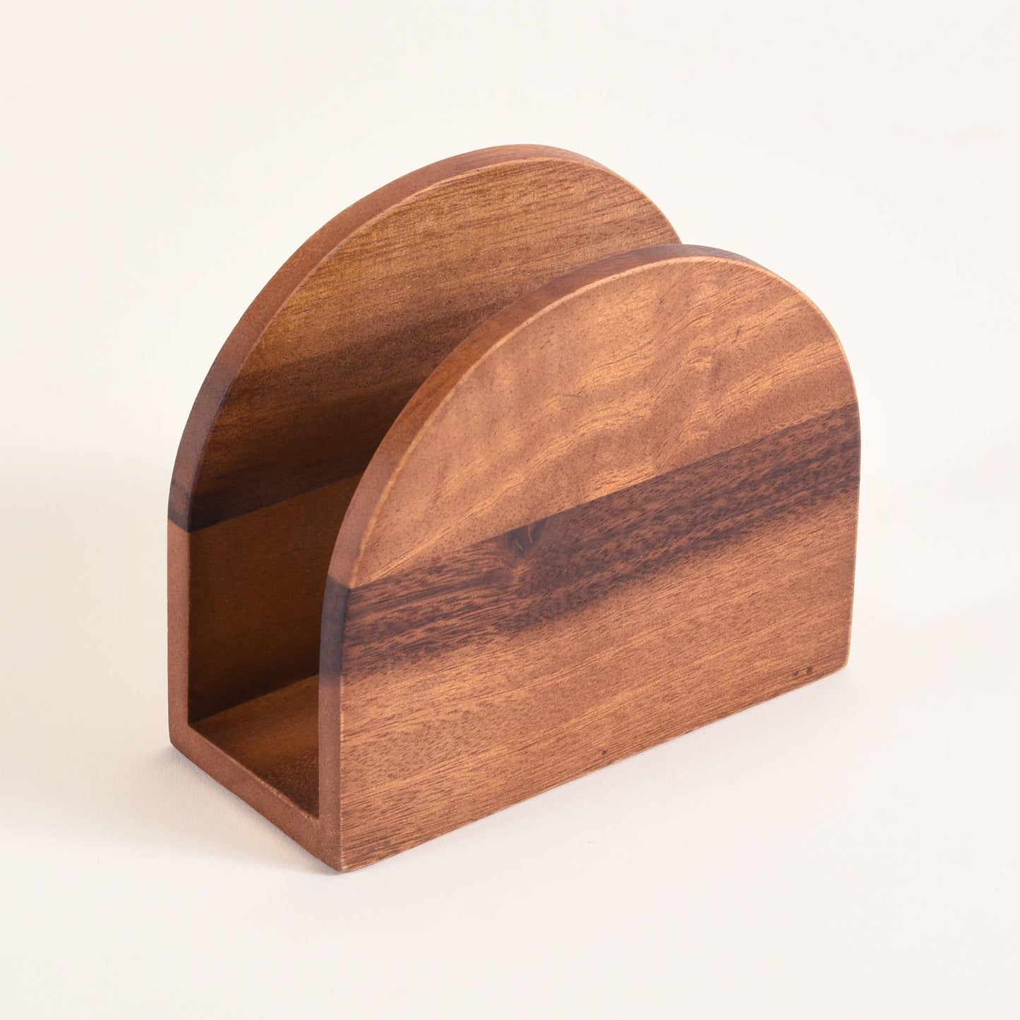 VERTICAL WOOD NAPKIN HOLDER