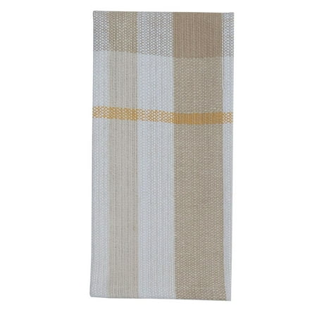 DISHTOWEL PLAID YEL/GRY