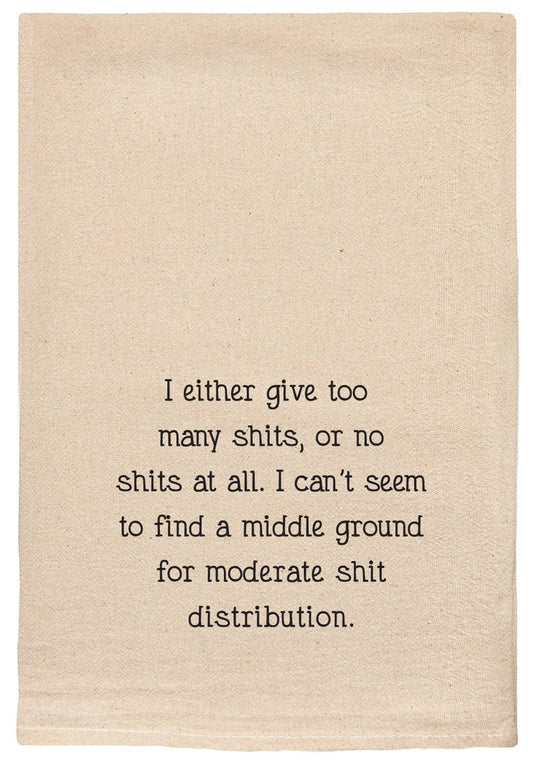 SHIT DISTRIBUTION SNARKY, FUNNY, AND WITTY KITCHEN TEA TOWEL