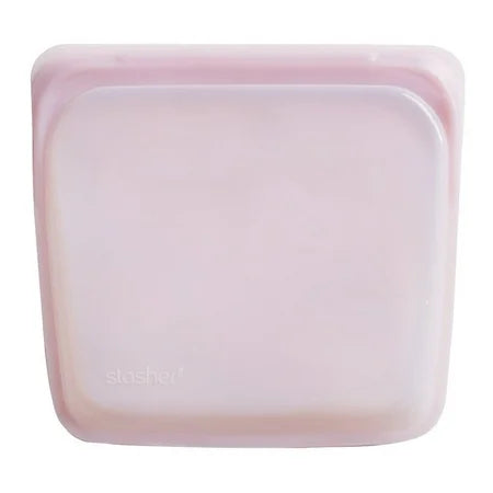 STASHER BAG MED/SANDWICH ROSE QUARTZ