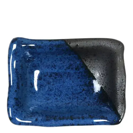 ASIAN PLATE NAMAKO BLUE 3.5"