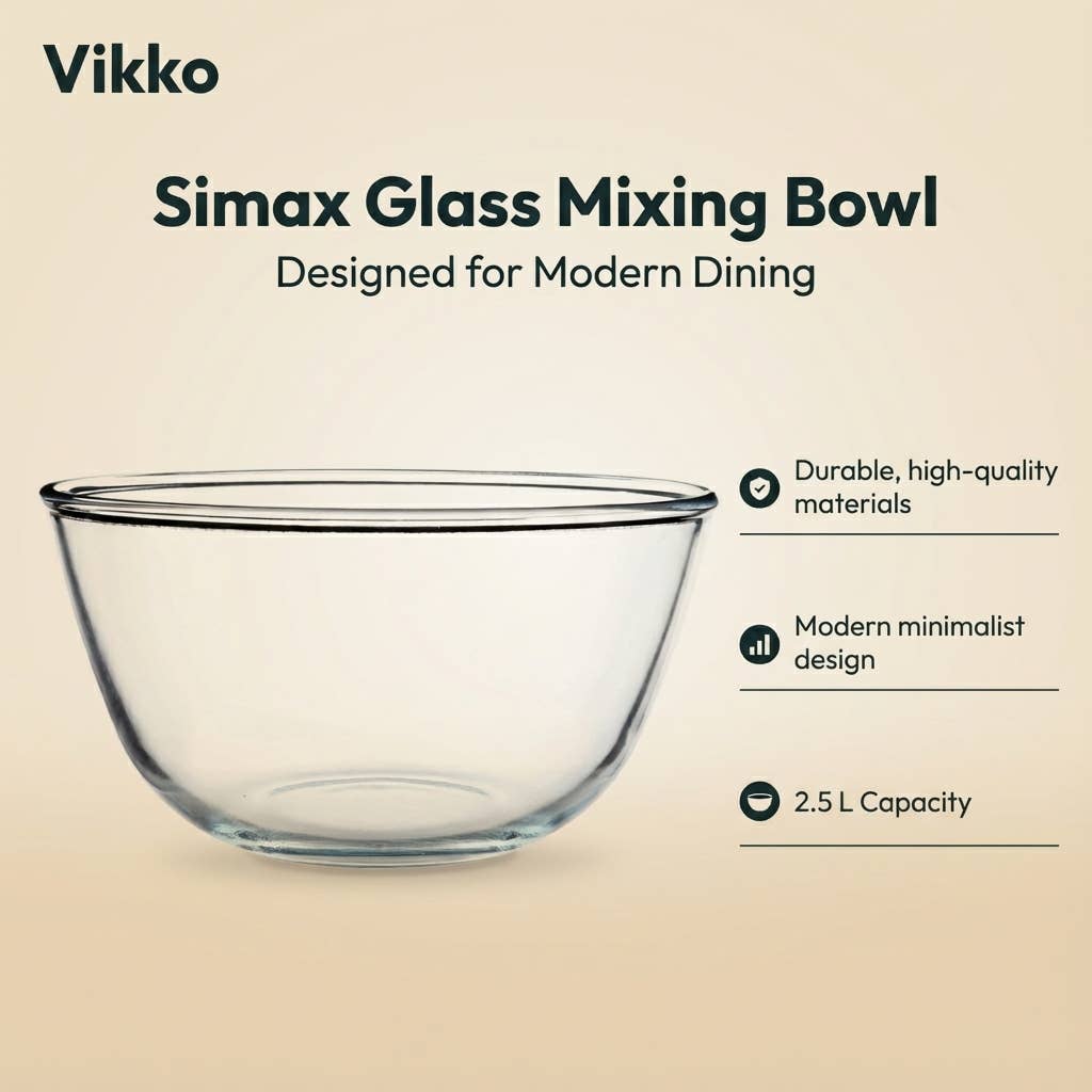 Glass Mixing Bowl 2.5L