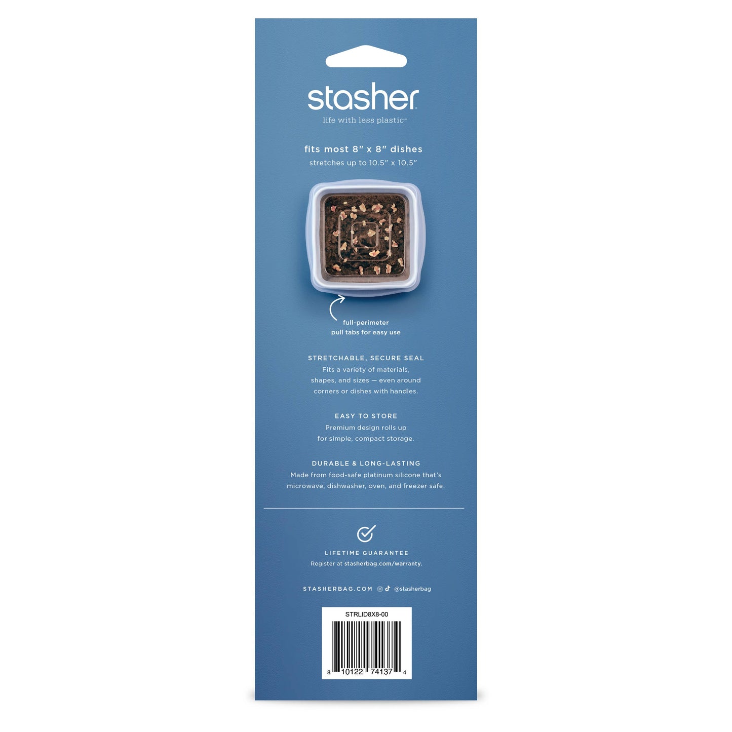 STASHER SQUARE 8X8 STRETCH LIDS