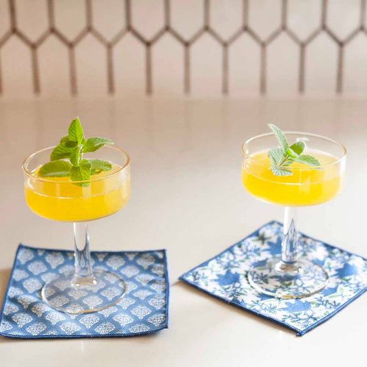 TILLY & FIFER REUSABLE COCKTAIL NAPKINS SET/8