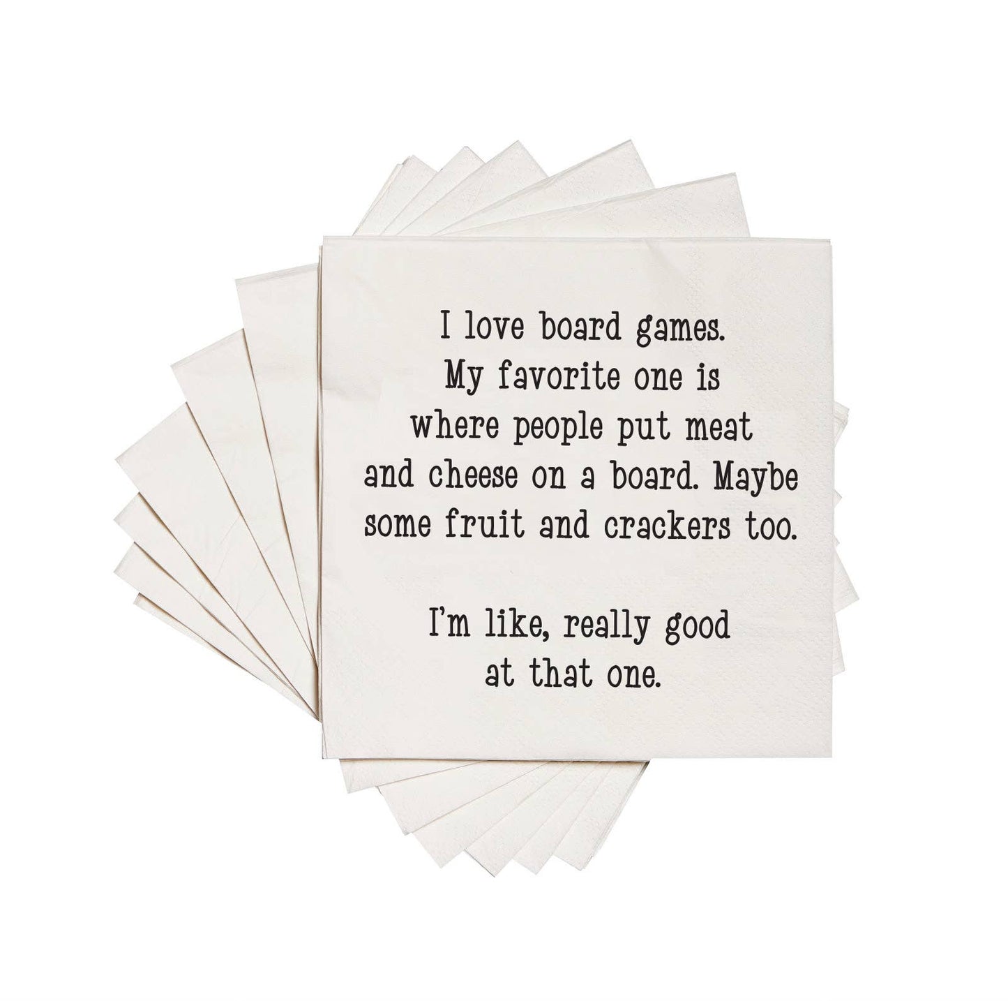 I LOVE BOARD GAMES | FUNNY PRINTED COCKTAIL NAPKINS