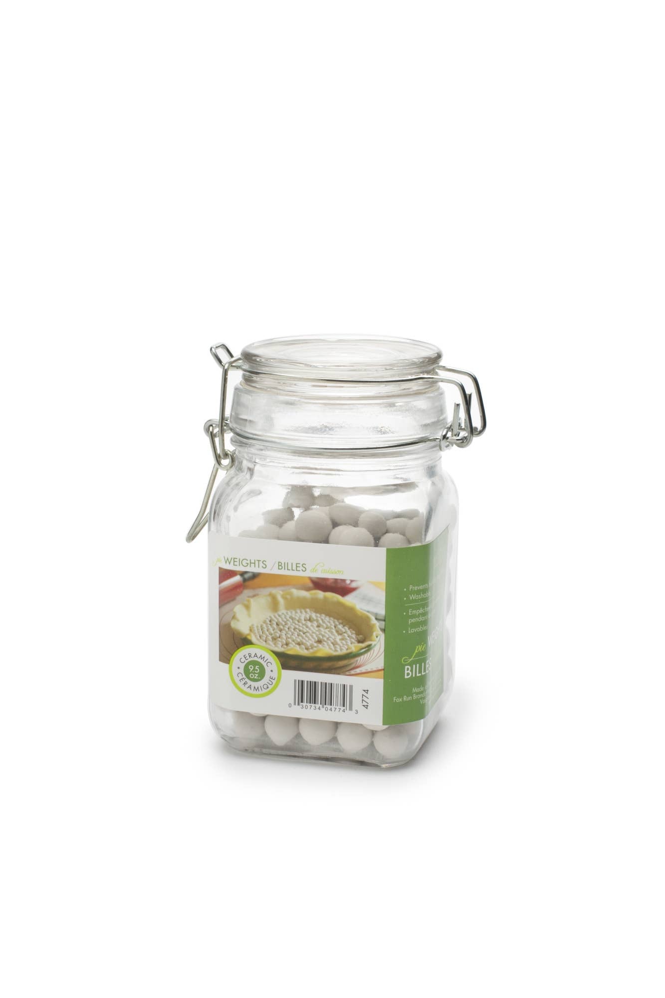 Ceramic Pie Weights with Mason Jar 9.5-Ounce