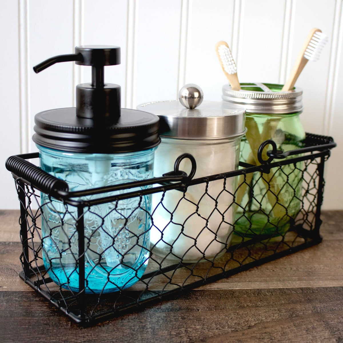 Matte Black Soap Pump Lid Kit for Mason Jars: Matte black / Regular mouth