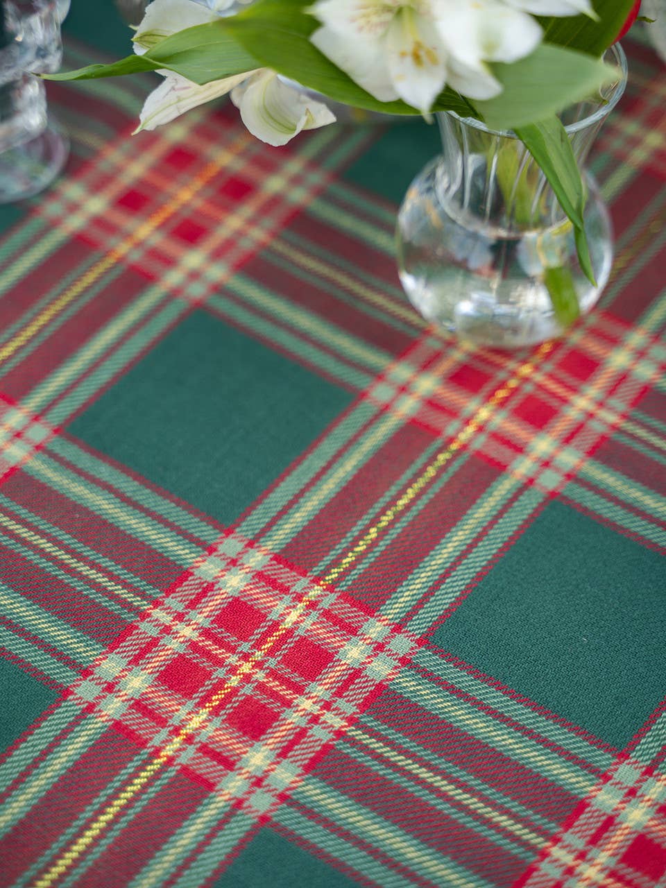 Jolly Plaid Tablecloth - Green: 60x90