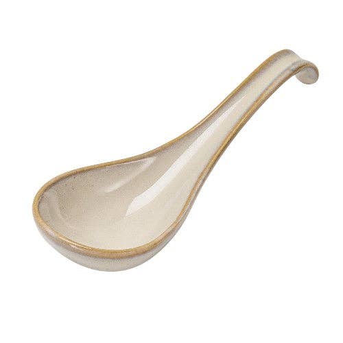 ASIAN SOUP SPOON IVORY 5.9"