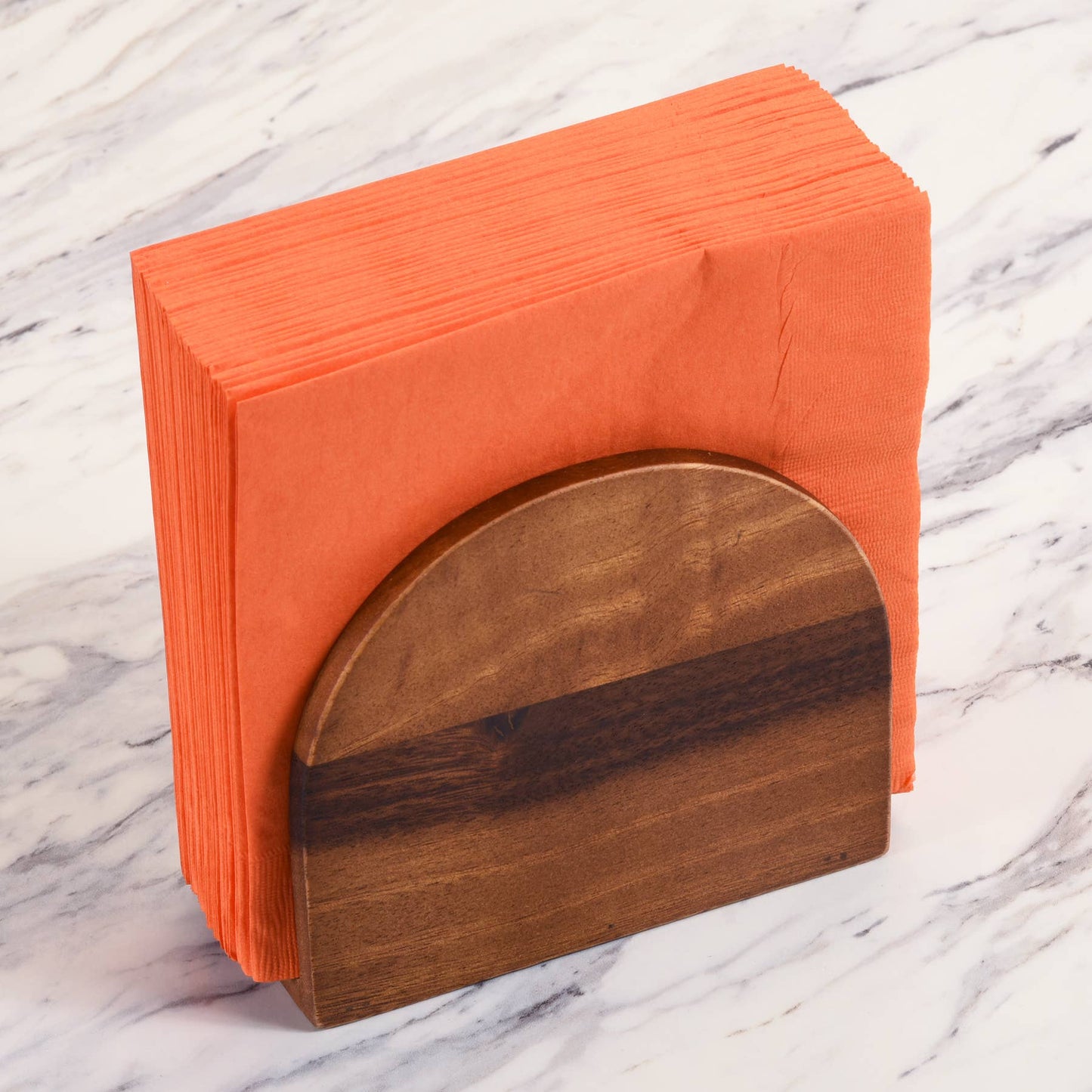 VERTICAL WOOD NAPKIN HOLDER