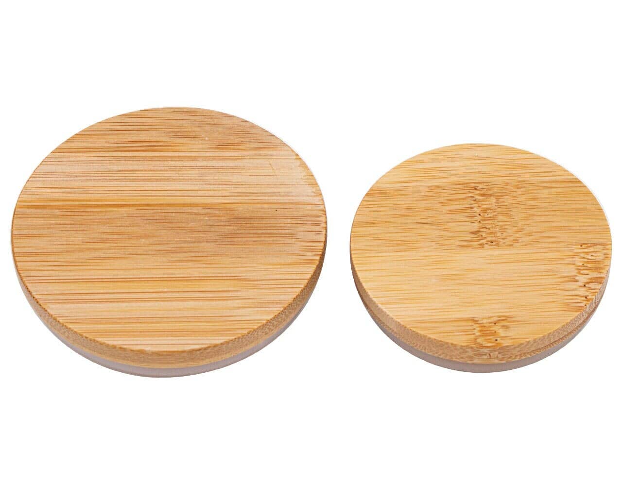 Bamboo Storage Stopper Lids for Mason Jars: 6 Pack / Wide mouth