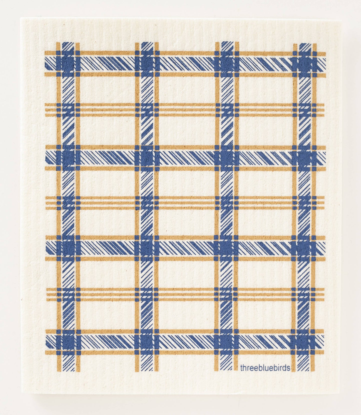 BLUE PLAID SWEDISH DISHCLOTH
