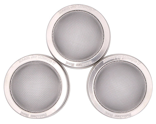 CURVED RUST PROOF SPROUTING LID AND BAND FOR MASON JARS: WIDE MOUTH 3PK