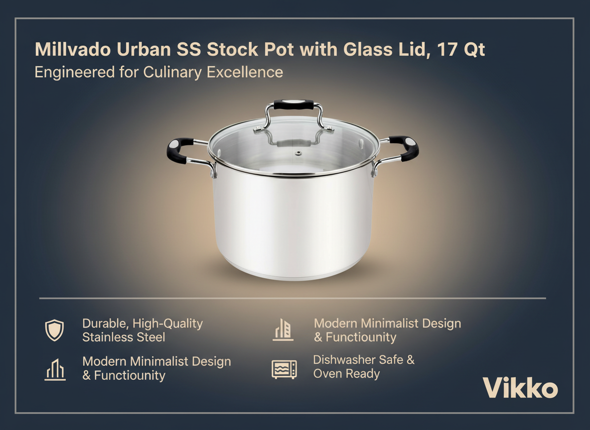 STOCKPOT WITH GLAS LID 17 QT