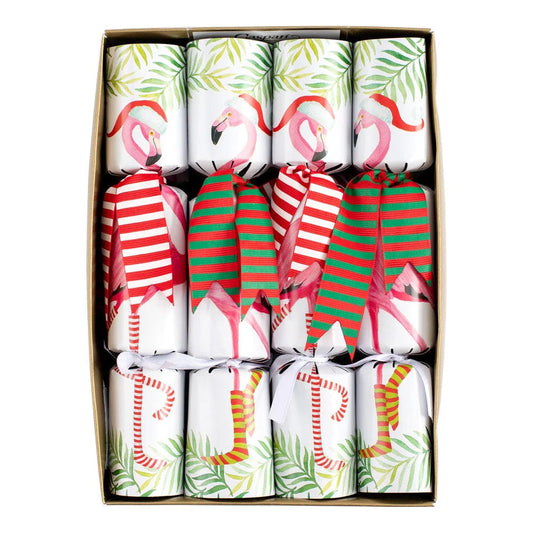 CHRISTMAS CRACKERS FLAMINGOS
