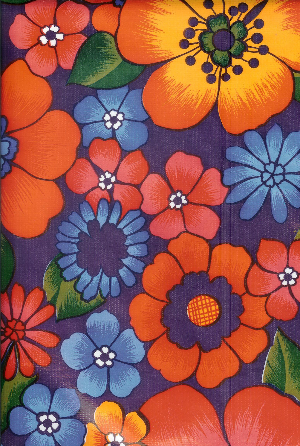 OILCLOTH TABLECLOTH: LONDON LIGHT BLUE 84” X 48