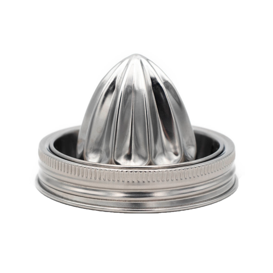 STAINLESS STEEL JUICING LID FOR WIDE MOUTH MASON JARS