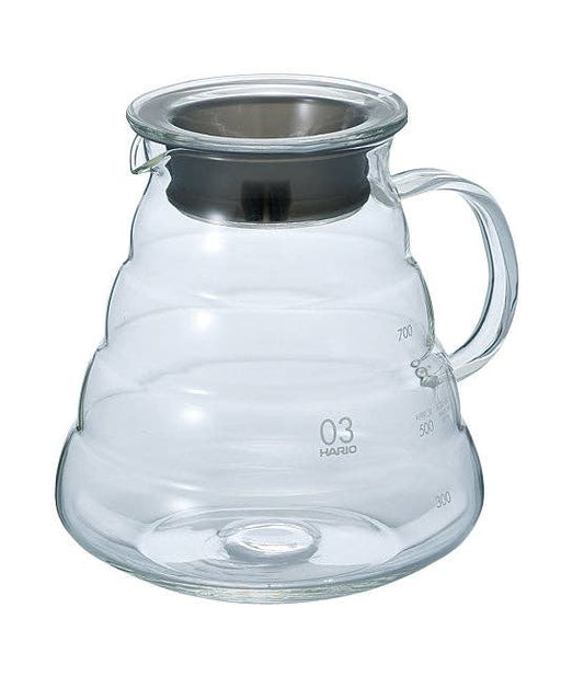 HARIO V60 Glass Server: CAPACITY：2-6 cups (W 150× D 129× H 138mm)