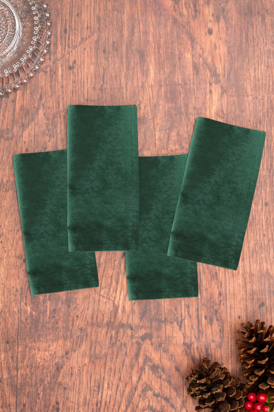 Lark Cotton Jacquard Napkin Set of 4 - Green