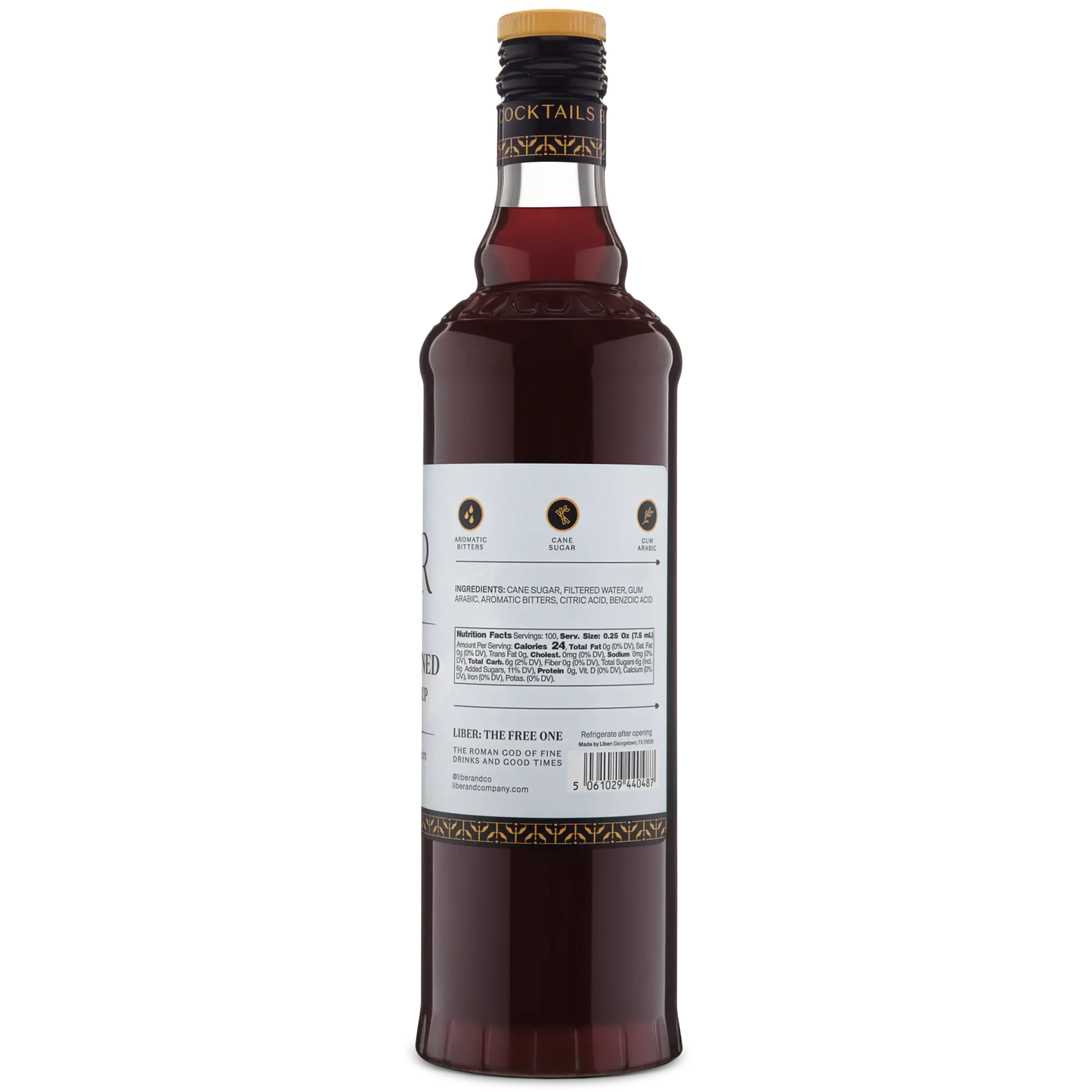 OLD FASHIONED COCKTAIL SYRUP 373ML