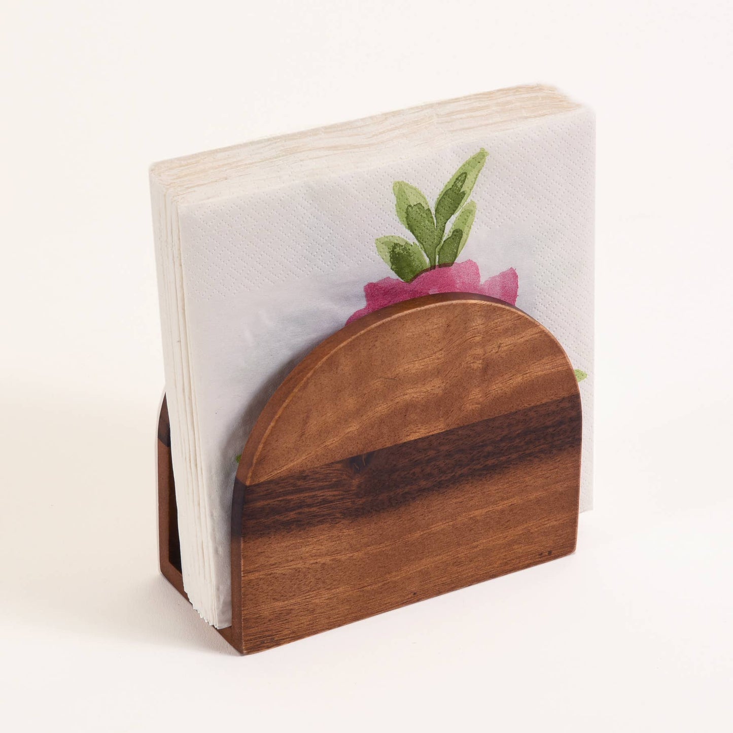 VERTICAL WOOD NAPKIN HOLDER