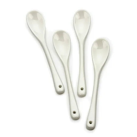 PORCELAIN EGG SPOONS SET/4