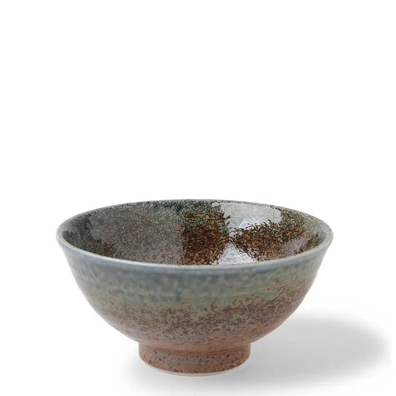 BLUE SAND CRACKLE BOWL 6.25"