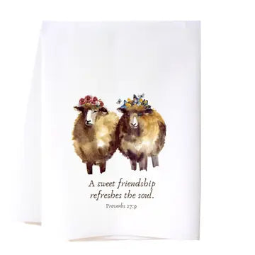 SWEET FRIENDSHIP FLOUR SACK TOWEL