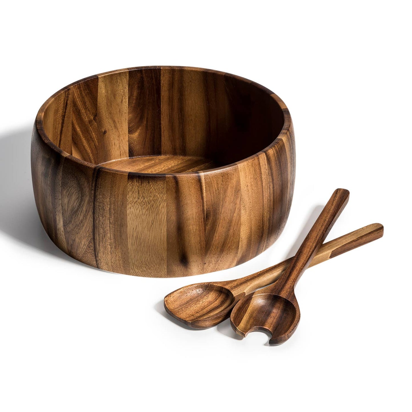 EXTRA LARGE SERVING/SALAD BOWL WITH UTENSILS -12"