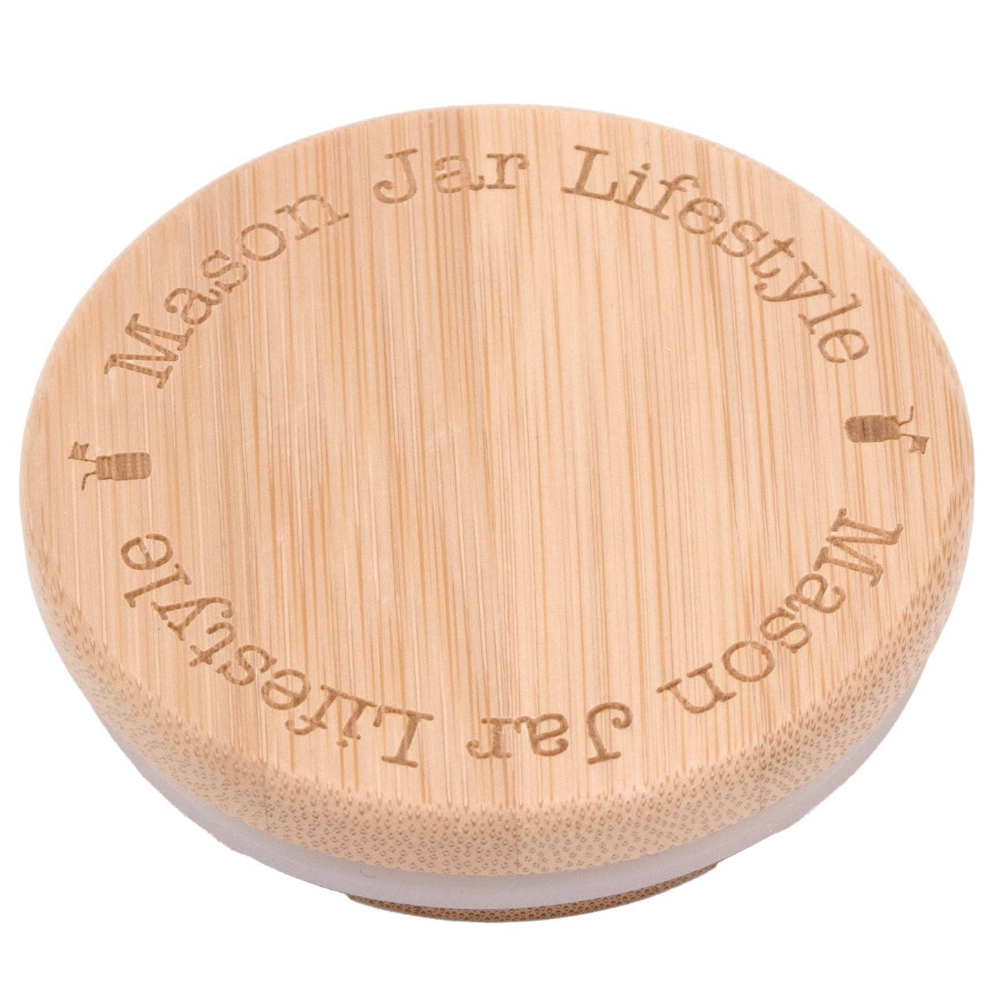 Bamboo Storage Stopper Lids for Mason Jars: 6 Pack / Regular mouth