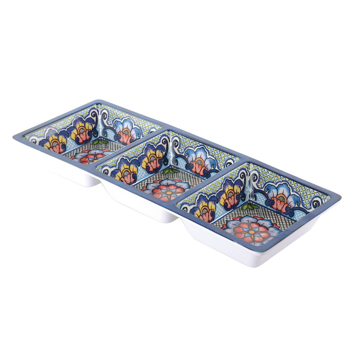 3-SECTION TRAY - BLUE